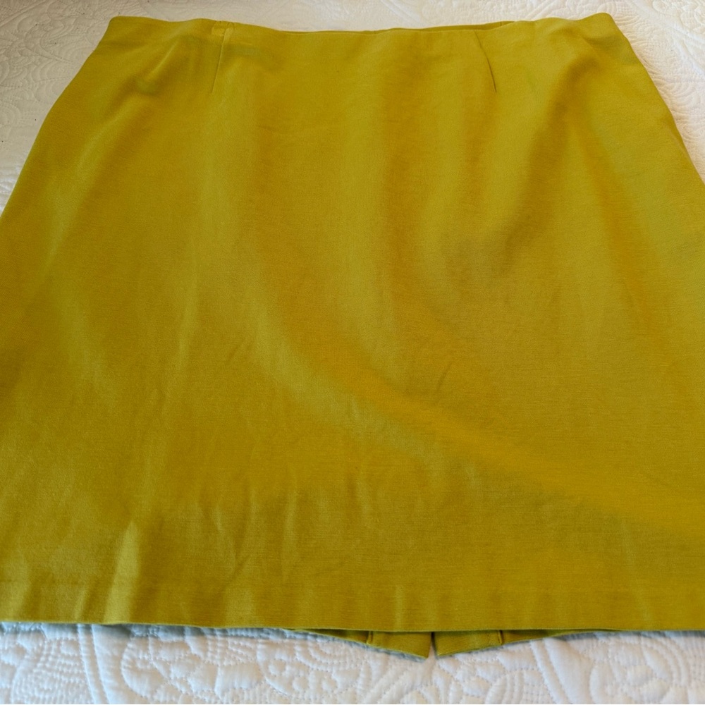 J. Jill Mustard Stretch Skirt XL